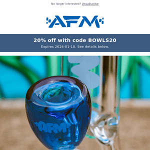 All Bowls 20% Off!!