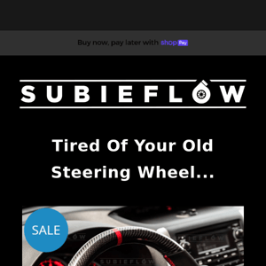 Tired of your old steering wheel? 🥱