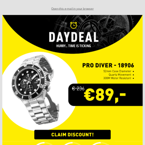 Today's Day Deal: Invicta Pro Diver!