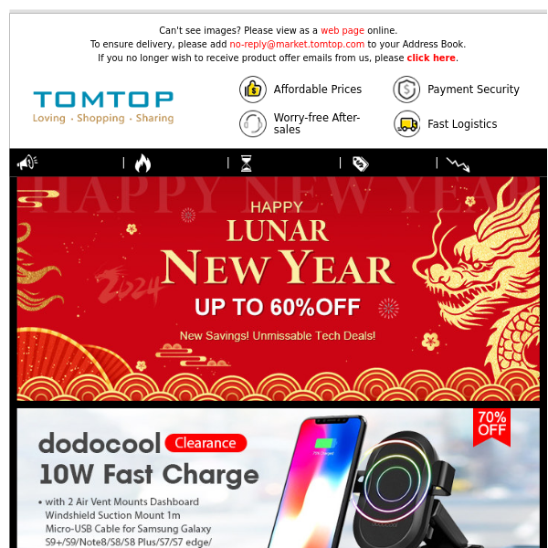 Lunar New Year Sale - Up To 60% Off