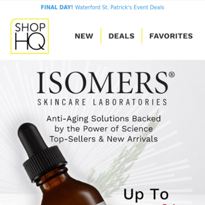 Up to 60% OFF ISOMERS Skincare NEW Arrivals!