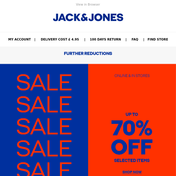 UP TO 70% OFF - Jack & Jones