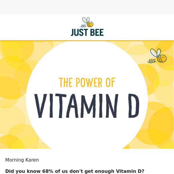 ☀️ Are you getting enough Vitamin D? ☀️