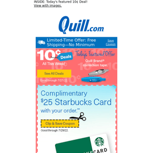 WOW! You Earned a $35 Coupon + a Starbucks Card Offer