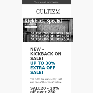 Up to extra 30% off SALE!