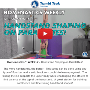 [HOMENASTICS WEEKLY] Handstand Shaping on Parallettes! 💪