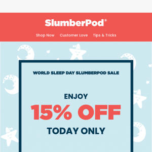 15% Off World Sleep Day Sale 🌎 💤