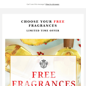 Free Fragrance Offer
