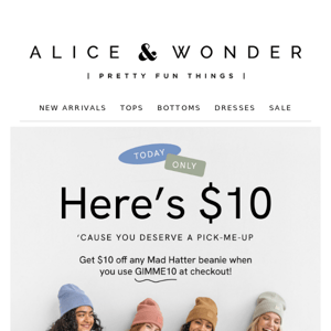 ⚡FLASH SALE⚡- $10 Off All Mad Hatter Beanies TODAY ONLY