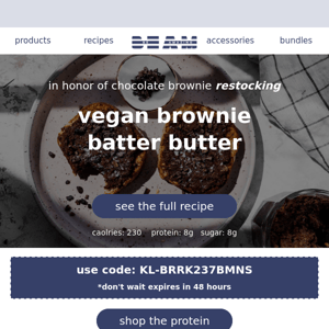 vegan brownie batter butter recipe