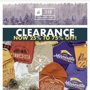 More Clearance: Now 25% - 75% Off 🙌