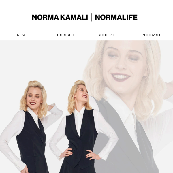 Shop Norma Kamali's Exclusive Wardrobe Collection