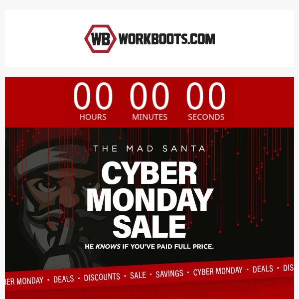 Terminating Cyber Monday in 3..2..
