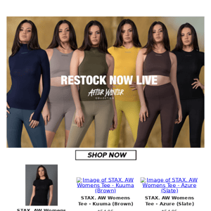 Hurry! AW Restock Now Live!
