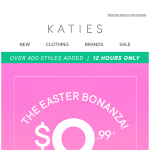 LAST CALL: $9.99* Easter Bonanza