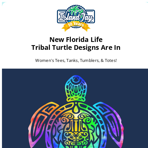 🐢 New Florida Life Turtle Tees & Tanks Have Waddled Up