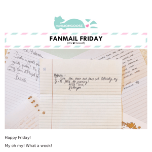 [Fanmail Friday] Our house is empty...🏠📦🚚