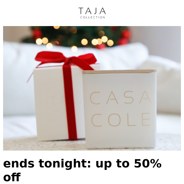 FINAL HOURS: UP TO 50% OFF