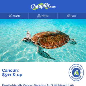Cancun: 3 Nights w/Flights from $511+
