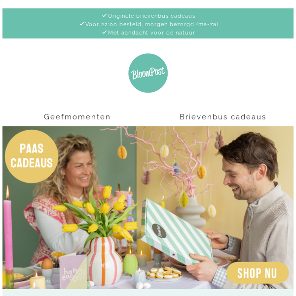 🐣 Ontdek onze vrolijke paascadeaus per post!