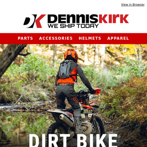 Upgrade your Dirt Bike Gear now with DK!