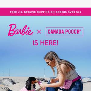 Barbie x Canada Pooch Is Here! 🐾💝