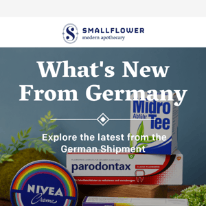 Discover New and Top-Rated Imports from Germany at Smallflower Modern Apothecary! 🇩🇪