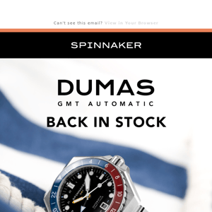 Back in Stock: Dumas GMT 🌐