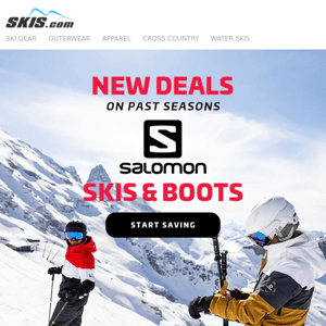 FRESH Markdowns On Past Seasons Salomon Skis and Boots!