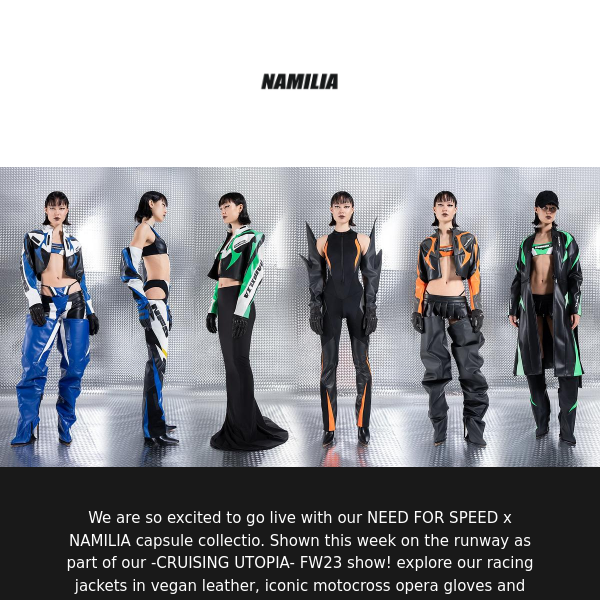 STRAIGHT FROM THE RUNWAY - NEED FOR SPEED x NAMILIA LIVE NOW
