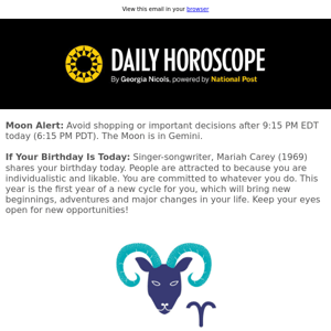 Your horoscope for March 27