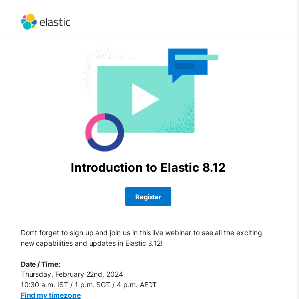 Last chance to register: Introduction to Elastic 8.12