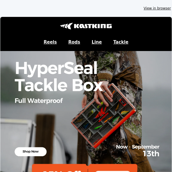 🎣Keep Your Tackle Dry and Organized! Get 15% Off Hyperseal