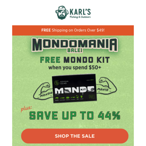 FREE Mondo Kit + Save up to 44%!