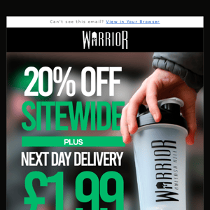 Stock up on Whey with this sitewide offer 💪