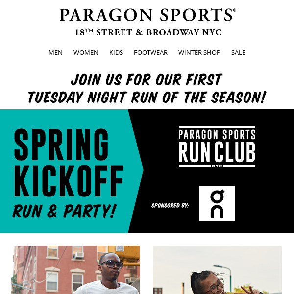 RUN WITH US! Tuesday Night is Our Spring Kickoff Run & Party 👟🎉