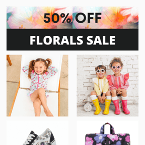 Save 50% OFF Almost Any FLORAL PRINT for 24 Hours!