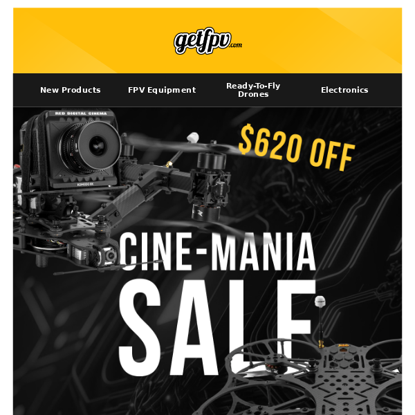 🚀🔥 CINE-MANIA SALE Now On! Save BIG on Cinema Drones | Back in Stock: Flywoo Gear, Lumenier Gear  🔥🚀