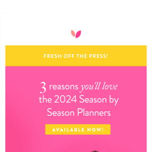 3 Reasons you'll love your Season by Season planner!