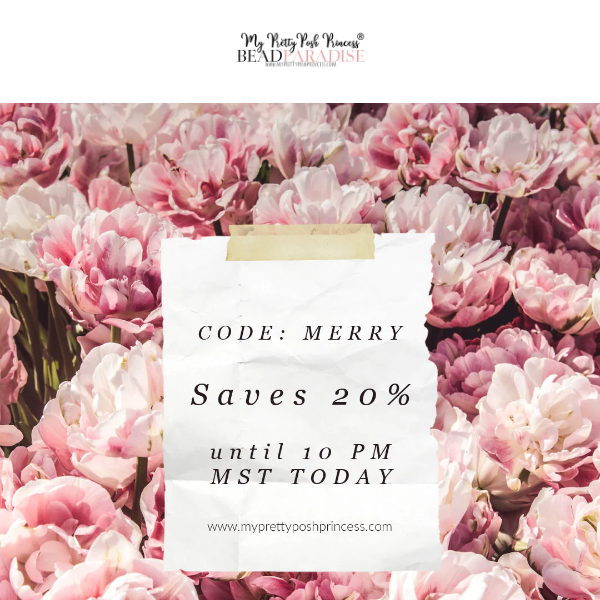 Code: MERRY ...saves 20%