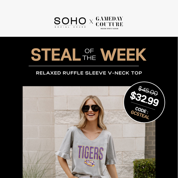 It's the STEAL OF THE WEEK! 25% off NOW