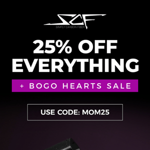 💗Save 25% & BOGO Hearts for Mom's Day