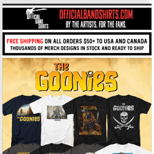 ☠️ The Goonies Merch is Finally Here. We ❤️ the 80's! 