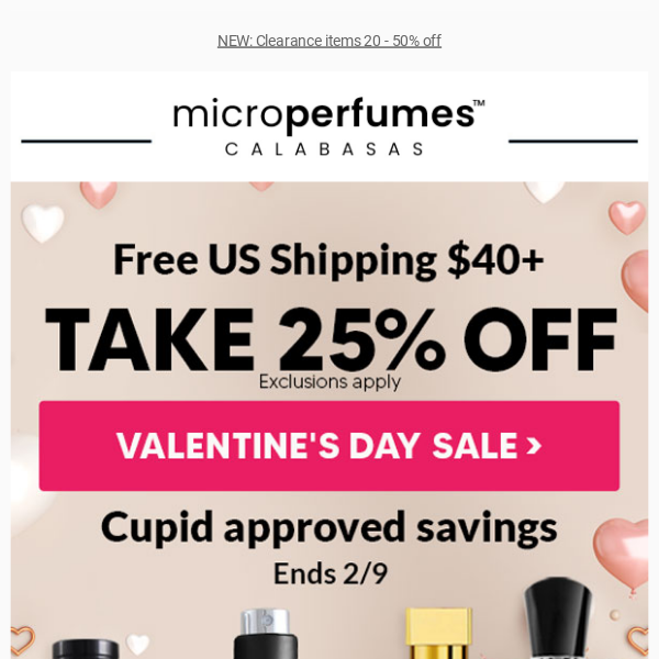 V-DAY OVERSTOCK CLEAROUT!