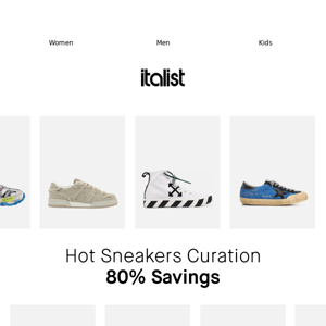 Hot Sneakers Sale 80% Off Golden Goose, Fendi, Off-White & more