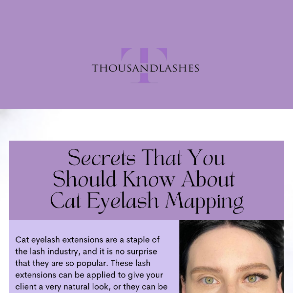 Secrets That You Should Know About Cat Eyelash Mapping