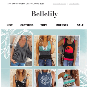 Just In: Exciting New Tanks for Your Everyday Look!