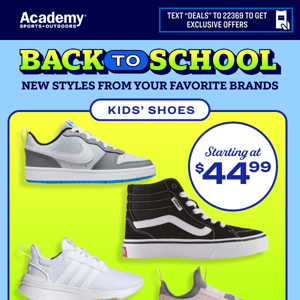 📣 Kids’ Shoes from Top Brands, Starting at $44.99
