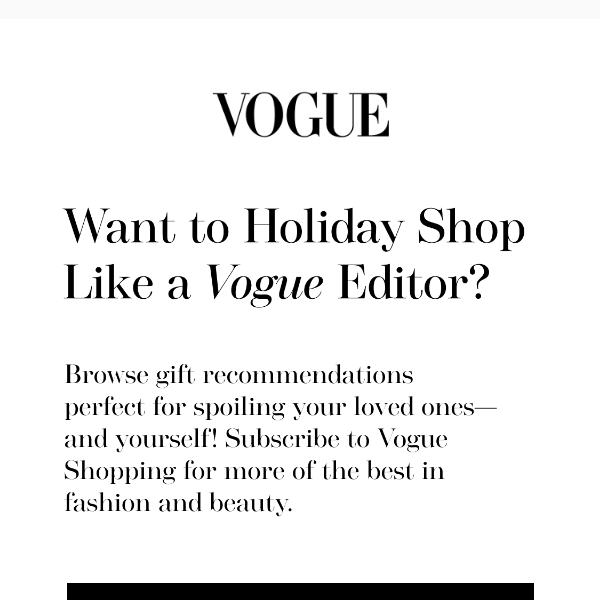 Get a First Look at Vogue’s Holiday Gift Shop