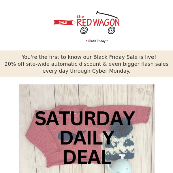 30% OFF - Saturday Daily Deal!!